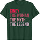 CINDY The Woman Myth Legend Personalized Name Birthday Gift T-Shirt - T-Shirt | Forest