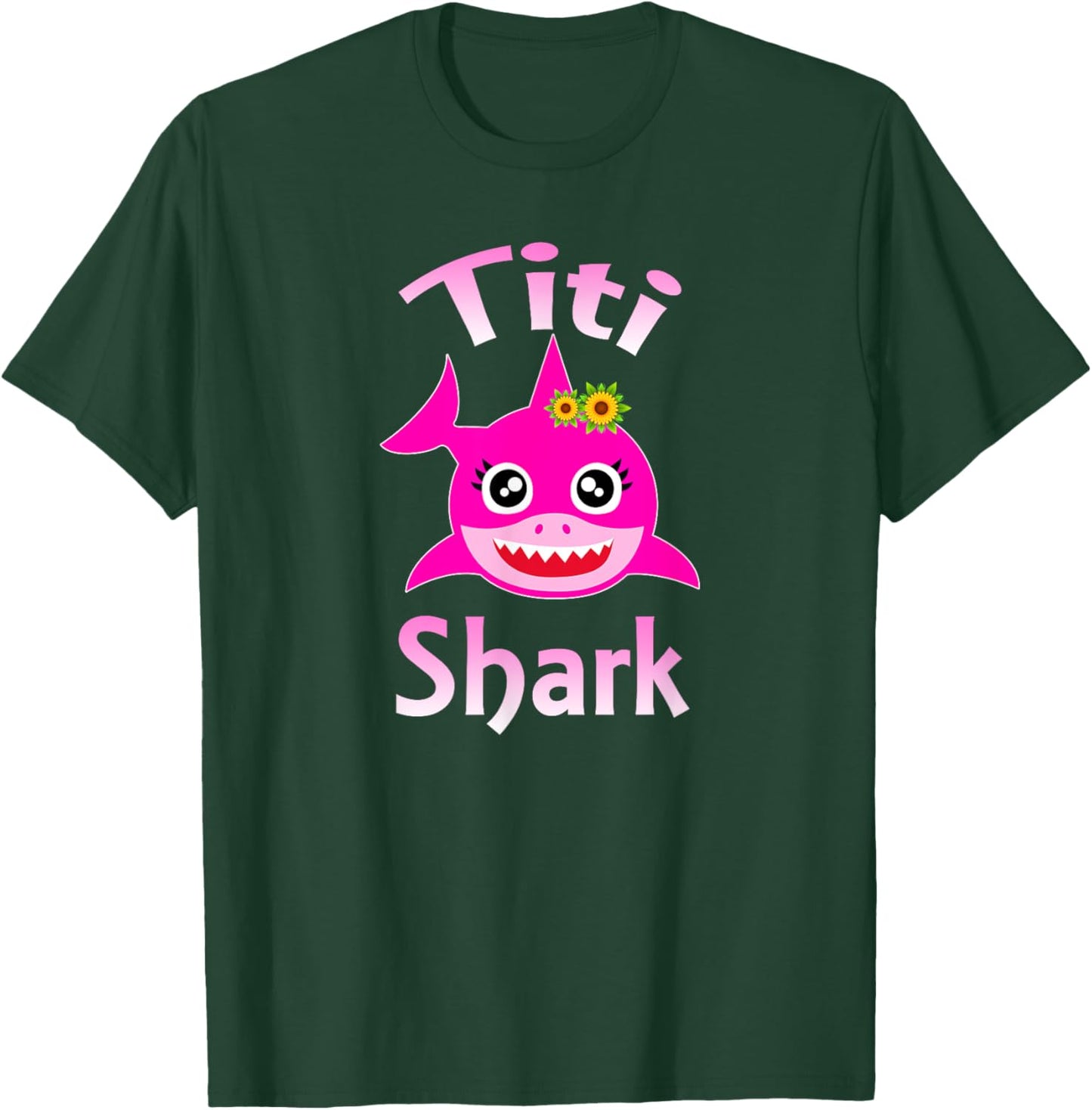 Titi Shark Funny Puerto Rican Aunt T-Shirt - T-Shirt | Forest