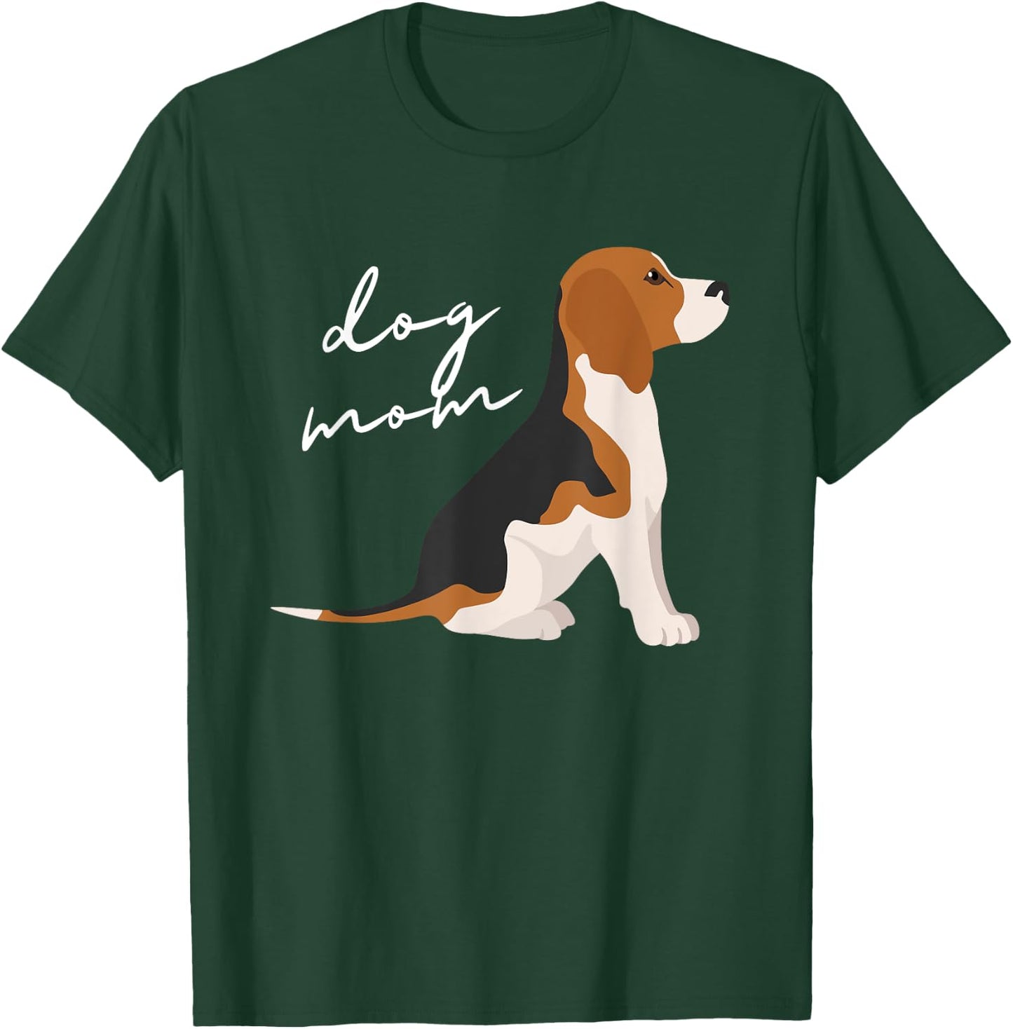 Beagle Dog Mom Woman T-Shirt - T-Shirt | Forest