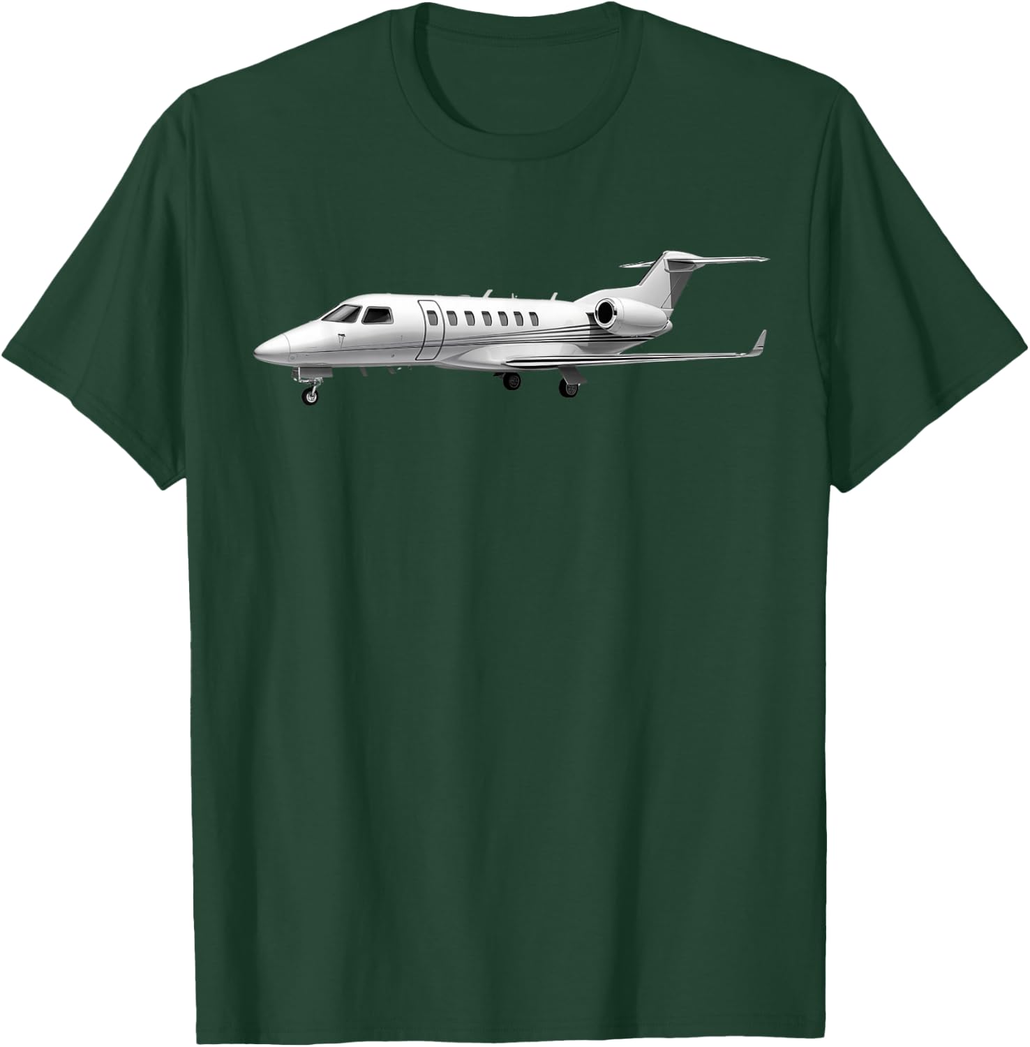 Pilatus PC-24 Airplane Aviation Drawing T-Shirt - T-Shirt | Forest