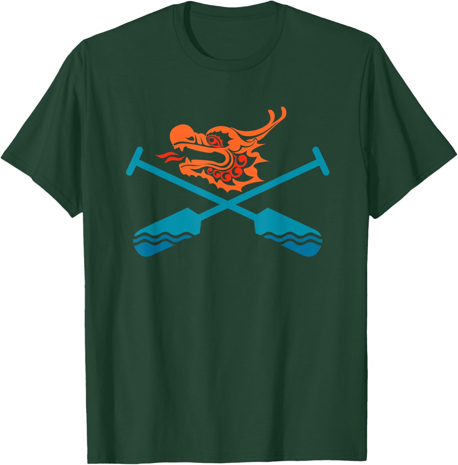 Dragon Boat Festival Racing Accessories Paddle Dragon T-Shirt - T-Shirt | Forest