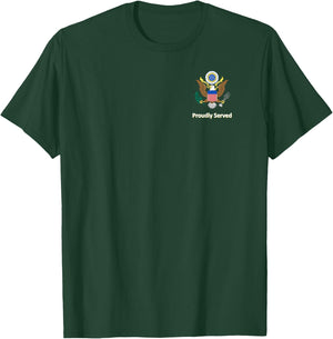 Proudly Served Retired Army Colonel Shirt T-Shirt - T-Shirt | Forest
