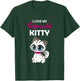 I Love My Tripawd Kitty | Cute Tripod Cat Owner Appreciation T-Shirt - T-Shirt | Forest