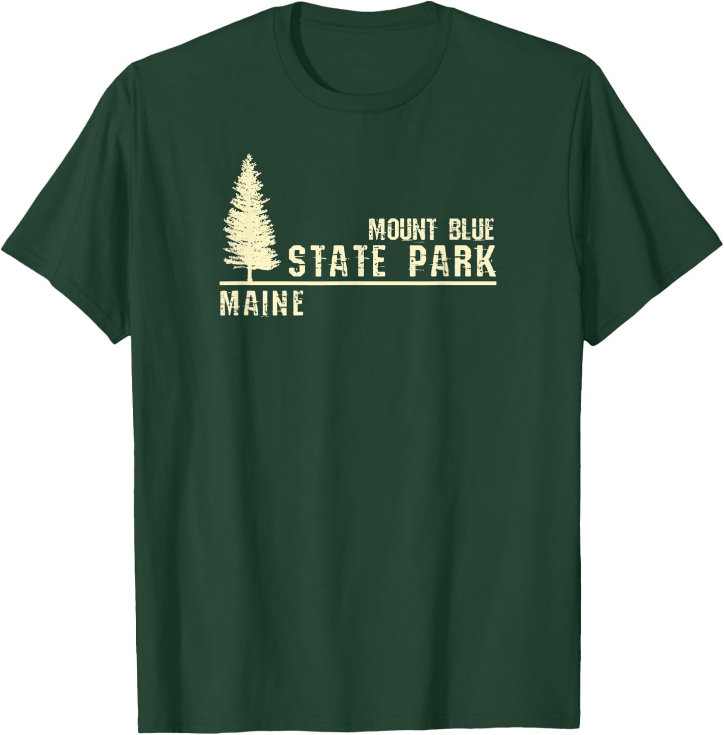 ME Maine Souvenir - Mount Blue State Park T-Shirt - T-Shirt | Forest