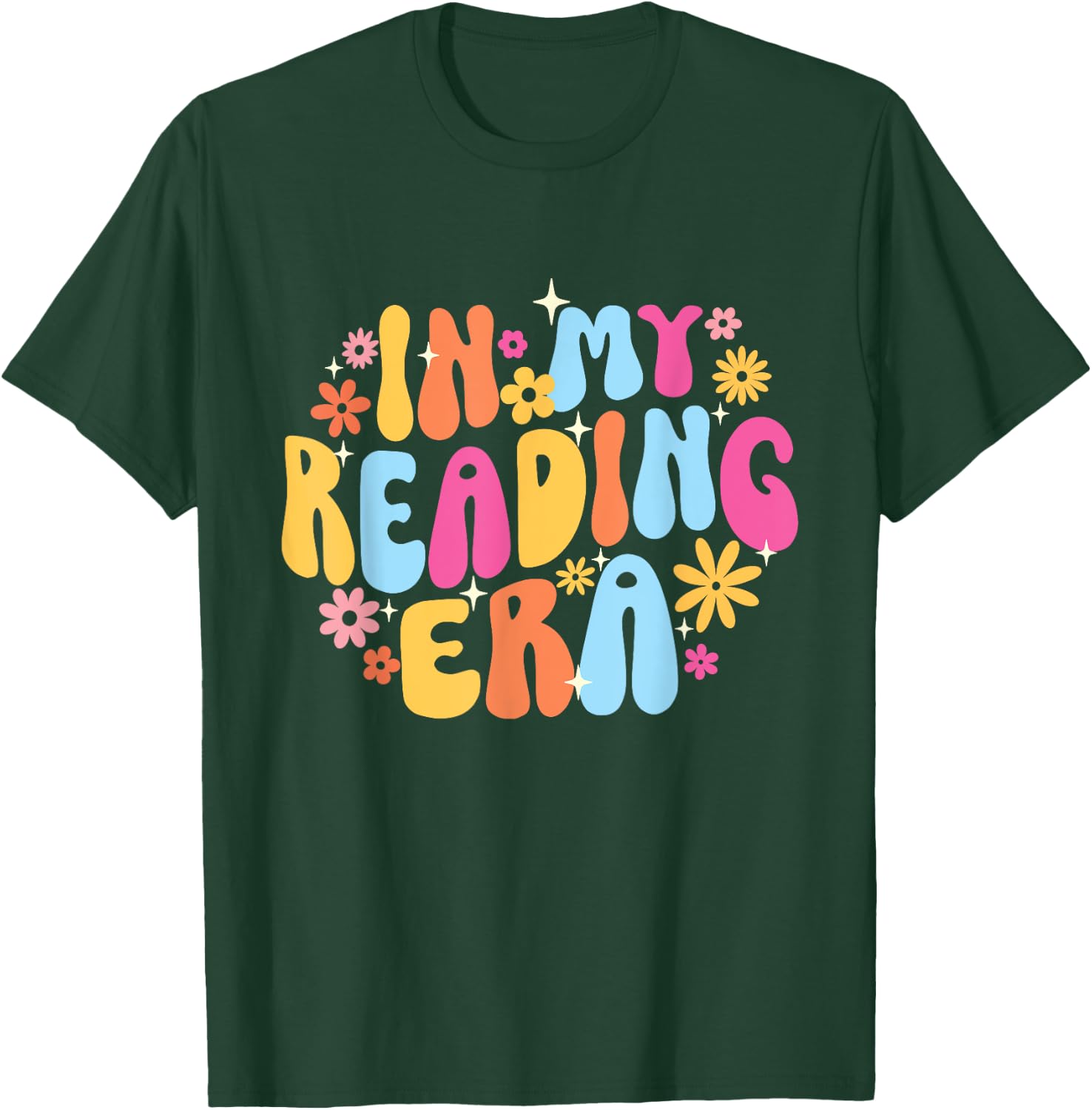 in My Reading Era - Book Lover Reading Bookworm Reader T-Shirt - T-Shirt | Forest
