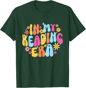 in My Reading Era - Book Lover Reading Bookworm Reader T-Shirt - T-Shirt | Forest