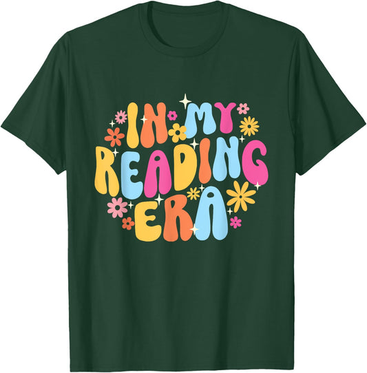in My Reading Era - Book Lover Reading Bookworm Reader T-Shirt - T-Shirt | Forest