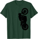 Custom Bobber Motorcycle - Chopper - Rat Bike - Vintage T-Shirt - T-Shirt | Forest