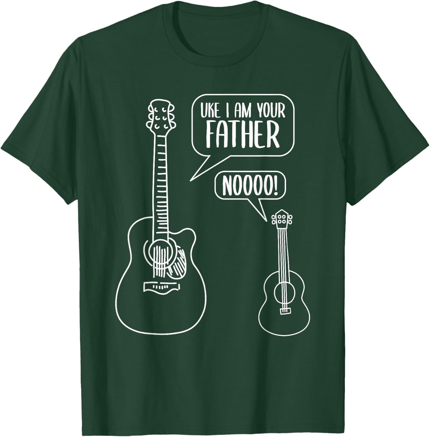Uke I Am Your Father Ukulele Guitar Music T-Shirt - T-Shirt | Forest