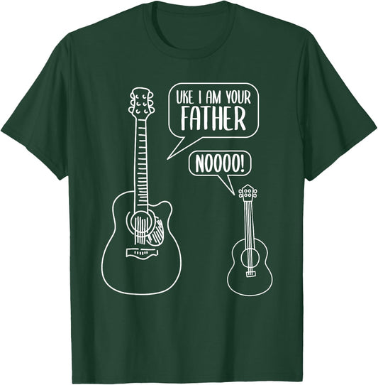 Uke I Am Your Father Ukulele Guitar Music T-Shirt - T-Shirt | Forest