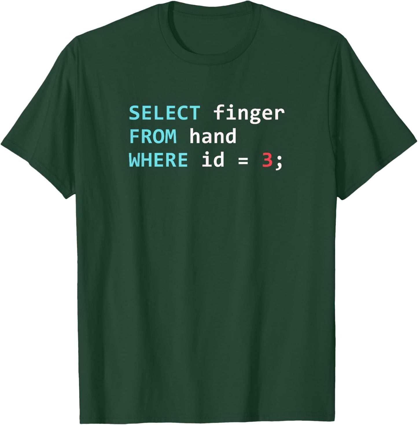 SQL Database Query Programmer T-Shirt - T-Shirt | Forest