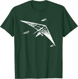 I'd Rather Be Hang Gliding Hand Gliding & Hand Glider Pilot T-Shirt - T-Shirt | Forest