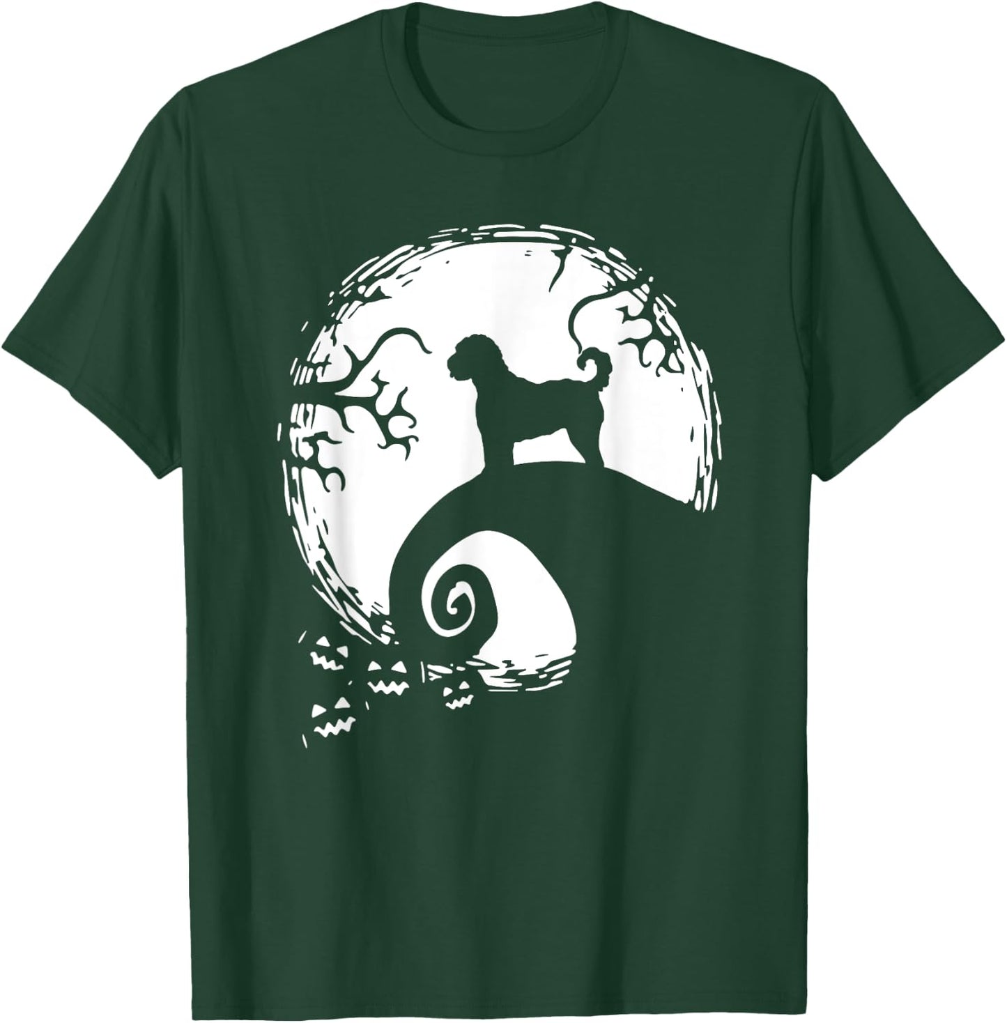 Labradoodle And Moon Halloween T-Shirt - T-Shirt | Forest