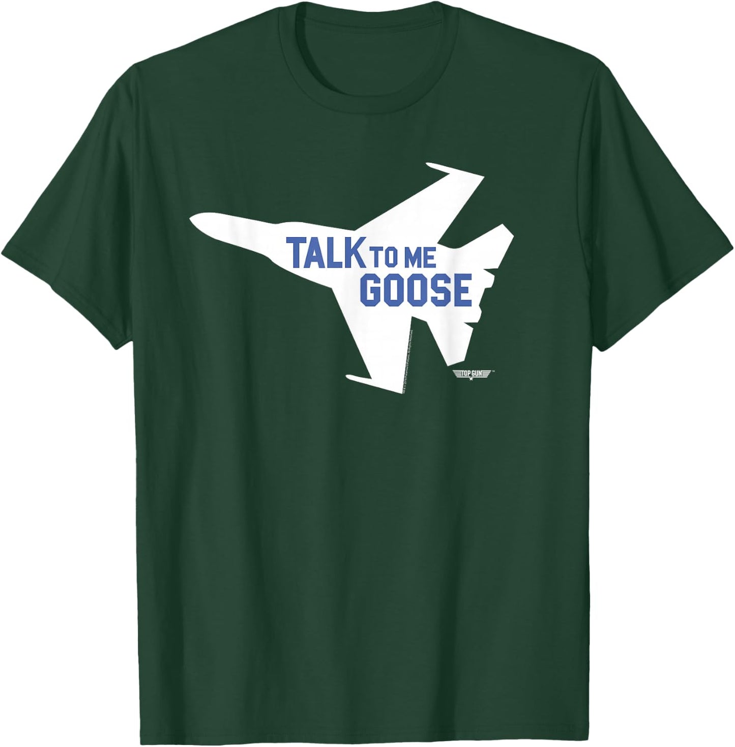 Top Gun Talk to Me Goose Jet Silhouette Action Movie T-Shirt - T-Shirt | Forest