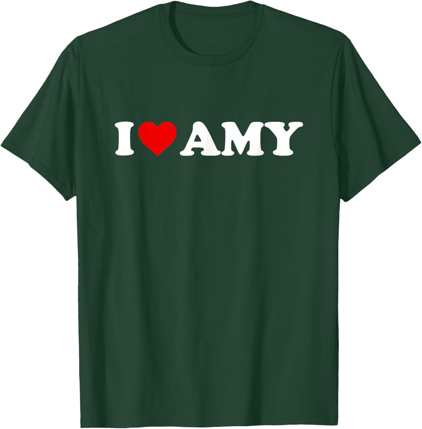 I Love Amy - Heart T-Shirt - T-Shirt | Forest