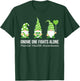 Gnome One Fights Alone Mental Health Awareness Green Ribbon T-Shirt - T-Shirt | Forest