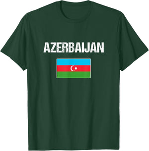 Azerbaijan Azerbaijani Flag Women Youth Kids T-Shirt - T-Shirt | Forest