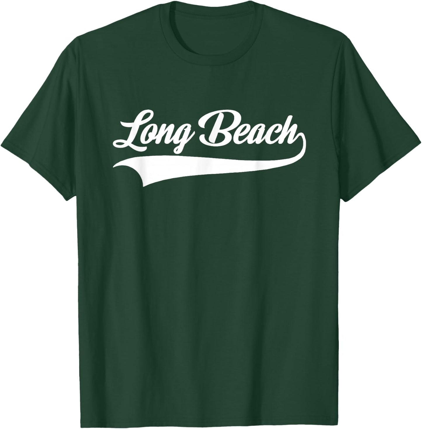 Long Beach - California - Throwback Design - Classic T-Shirt - T-Shirt | Forest