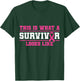 Breast Cancer Awareness Month This Is What Survivor Looks Like Pink Ribbon T-Shirt - T-Shirt | Forest