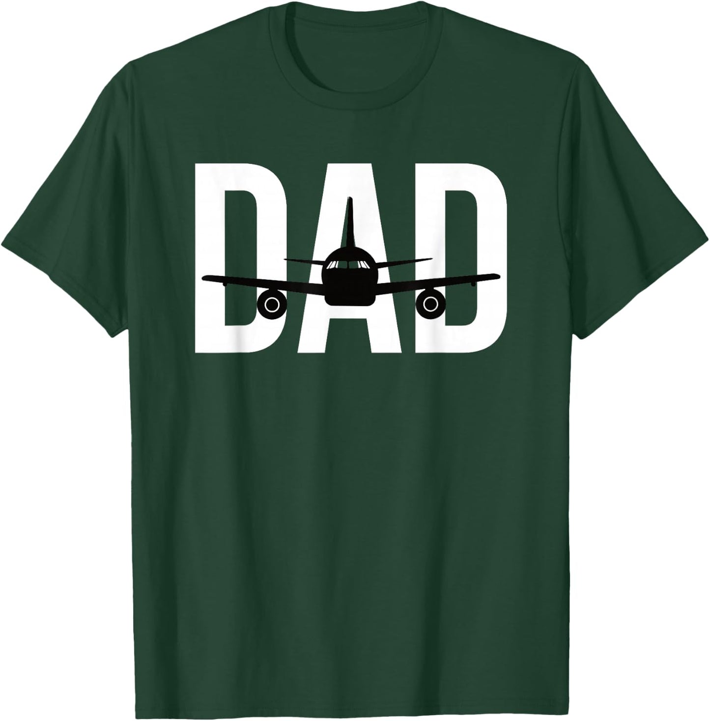 Funny Airplane Pilot Dad Shirt Aviation Lover Gift Dad Pilot T-Shirt - T-Shirt | Forest