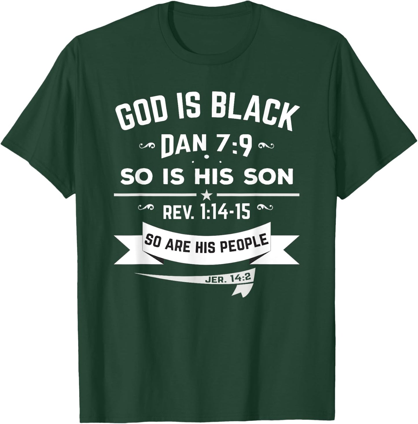 Hebrew Israelite Clothing God is Black T Shirt T-Shirt - T-Shirt | Forest