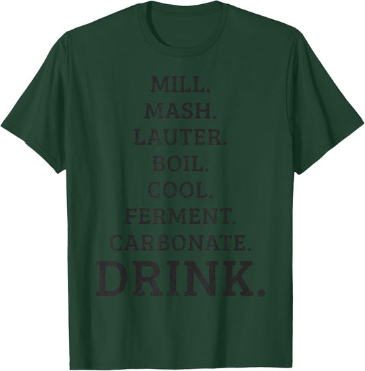 Beer Brewer Homebrew Home Brewing Craft Beer Brewmaster Gift T-Shirt - T-Shirt | Forest