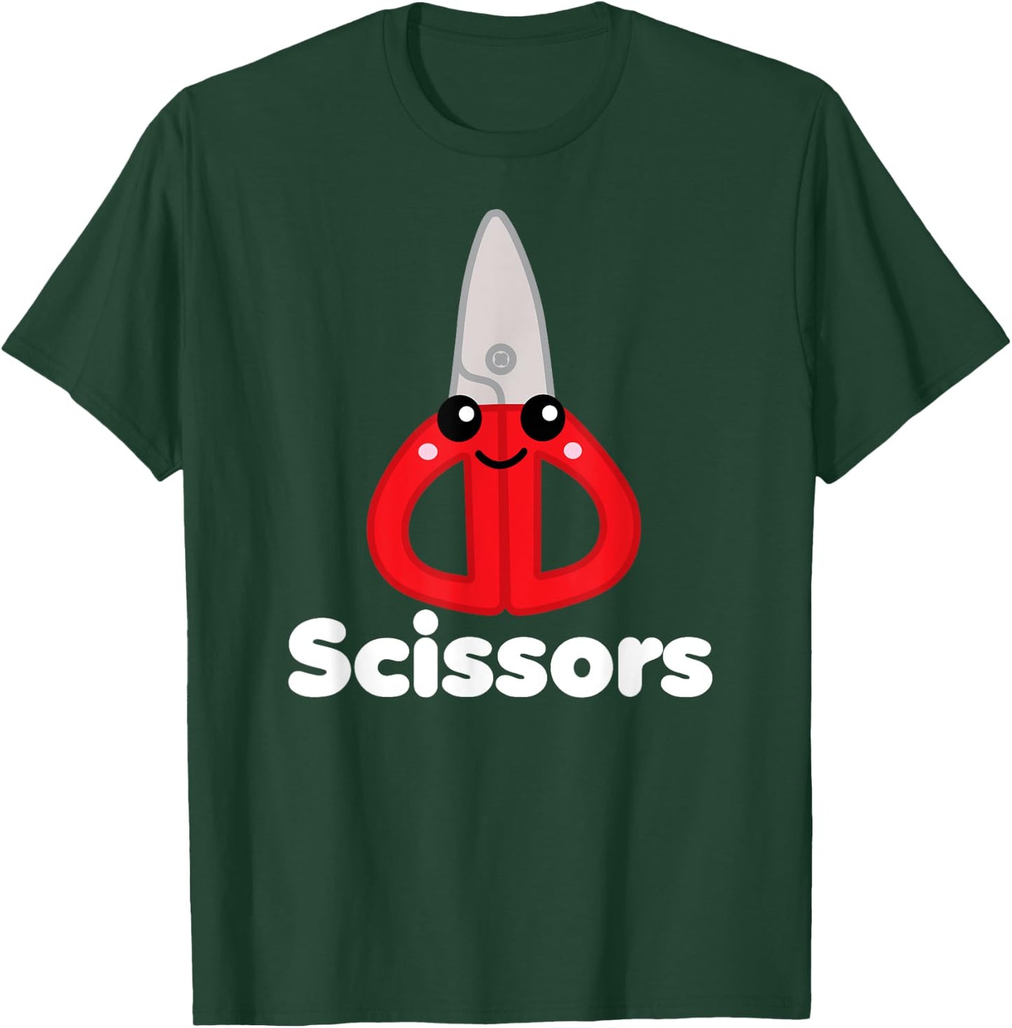 Rock Paper Scissors Group Halloween Costume Cute Kawaii T-Shirt - T-Shirt | Forest