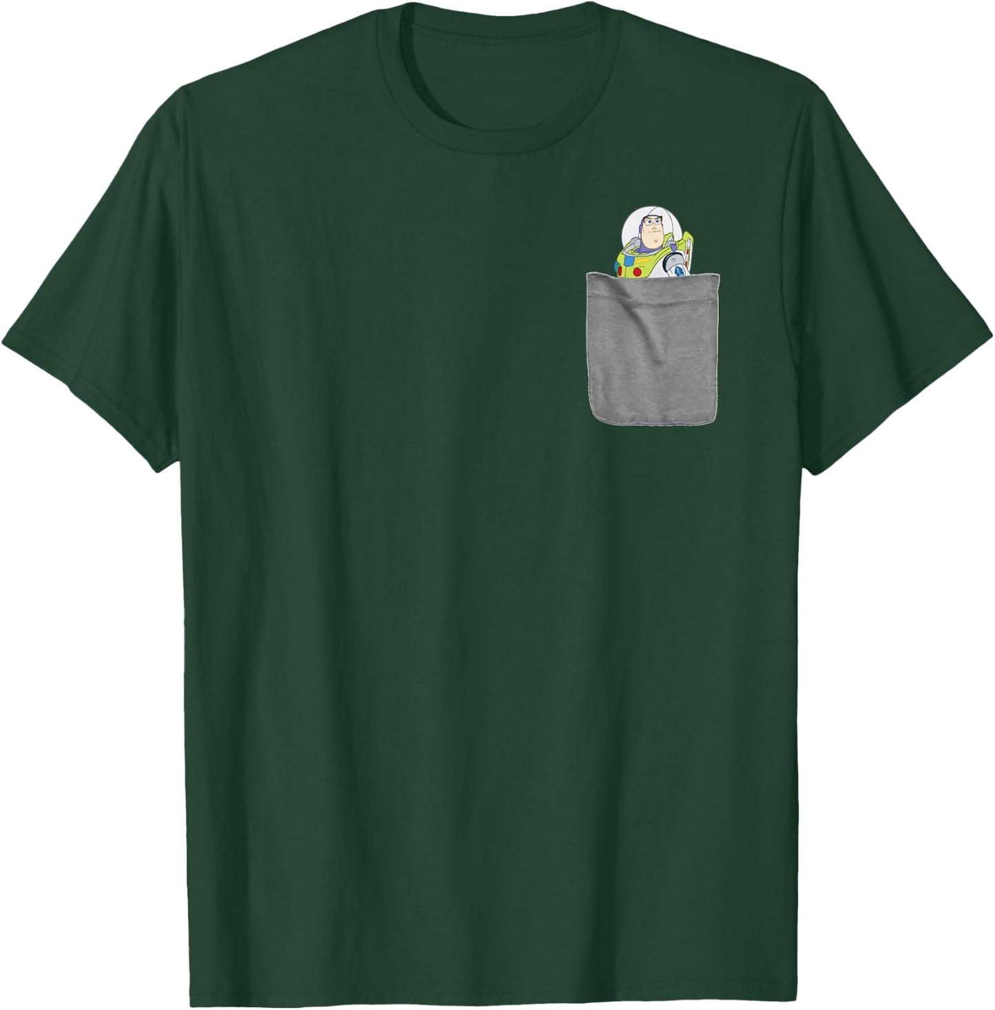 Disney Pixar Toy Story Buzz Lightyear Mini Pocket Logo T-Shirt - T-Shirt | Forest