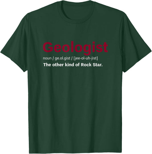 Paleontologist Rock Science Gift Funny Geology T-Shirt - T-Shirt | Forest