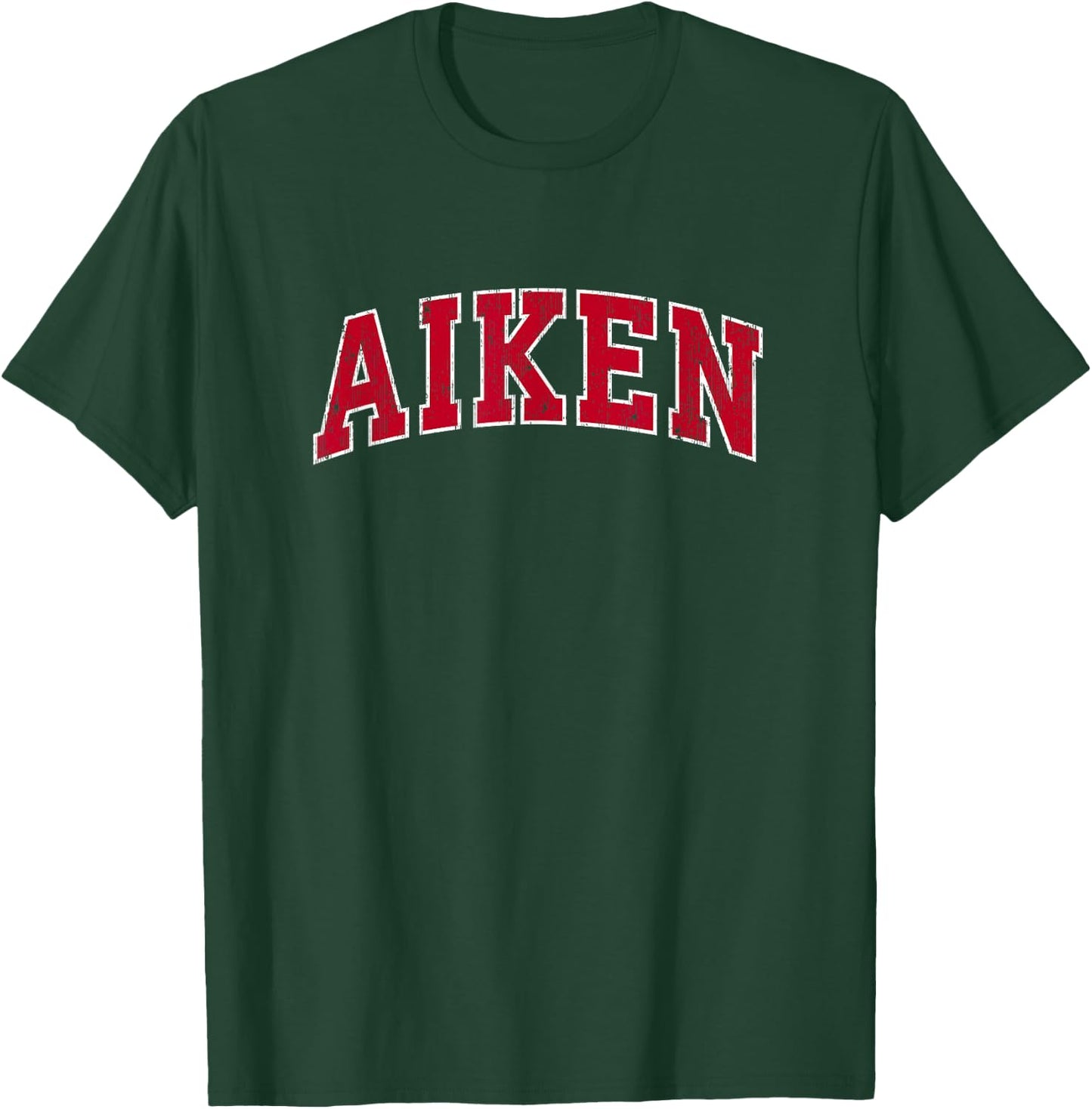 Aiken South Carolina SC Vintage Sports Design Red Design T-Shirt - T-Shirt | Forest
