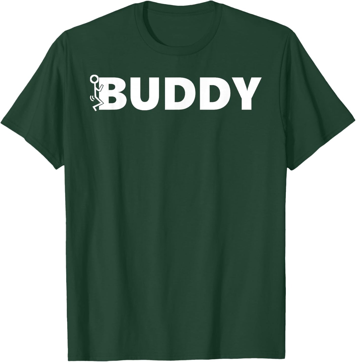 Fuck Hump Buddy With Stick Figure In Action T-Shirt - T-Shirt | Forest
