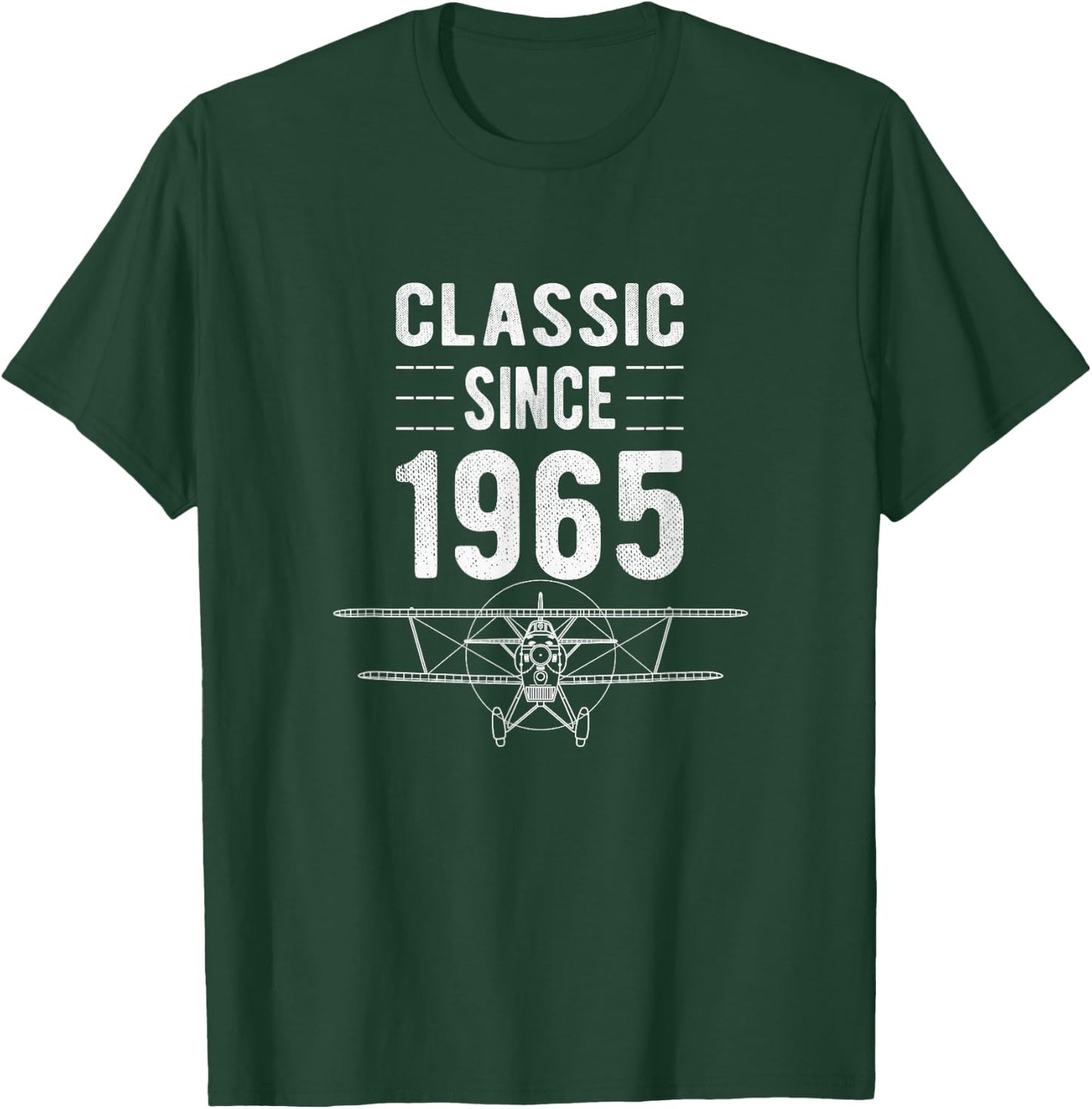 Classic 1965 Airplane Aviation 60 Year Old 60th Birthday T-Shirt - T-Shirt | Forest