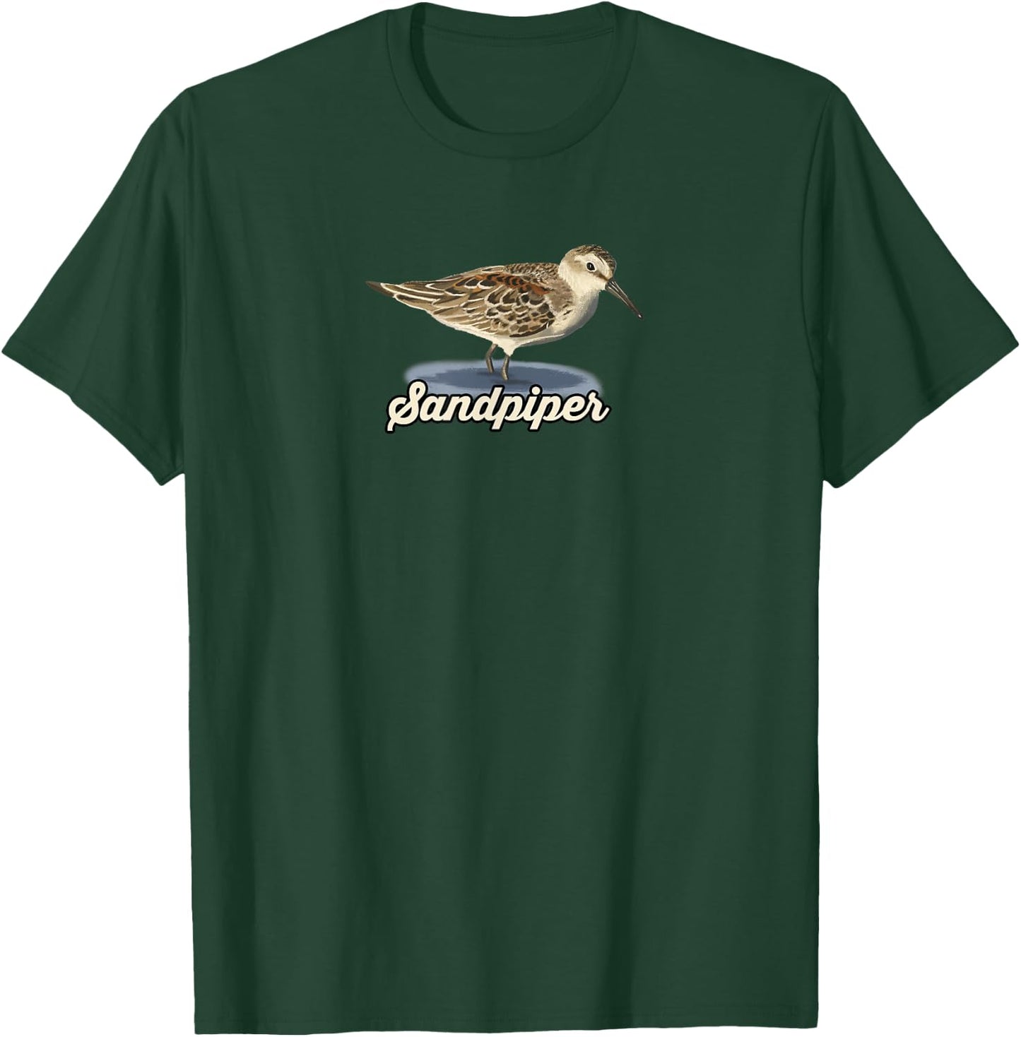 Sandpiper: Birds of the Ocean T-Shirt - T-Shirt | Forest