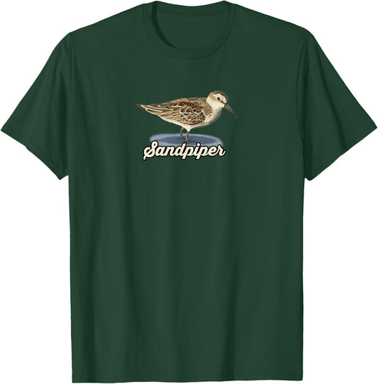 Sandpiper: Birds of the Ocean T-Shirt - T-Shirt | Forest