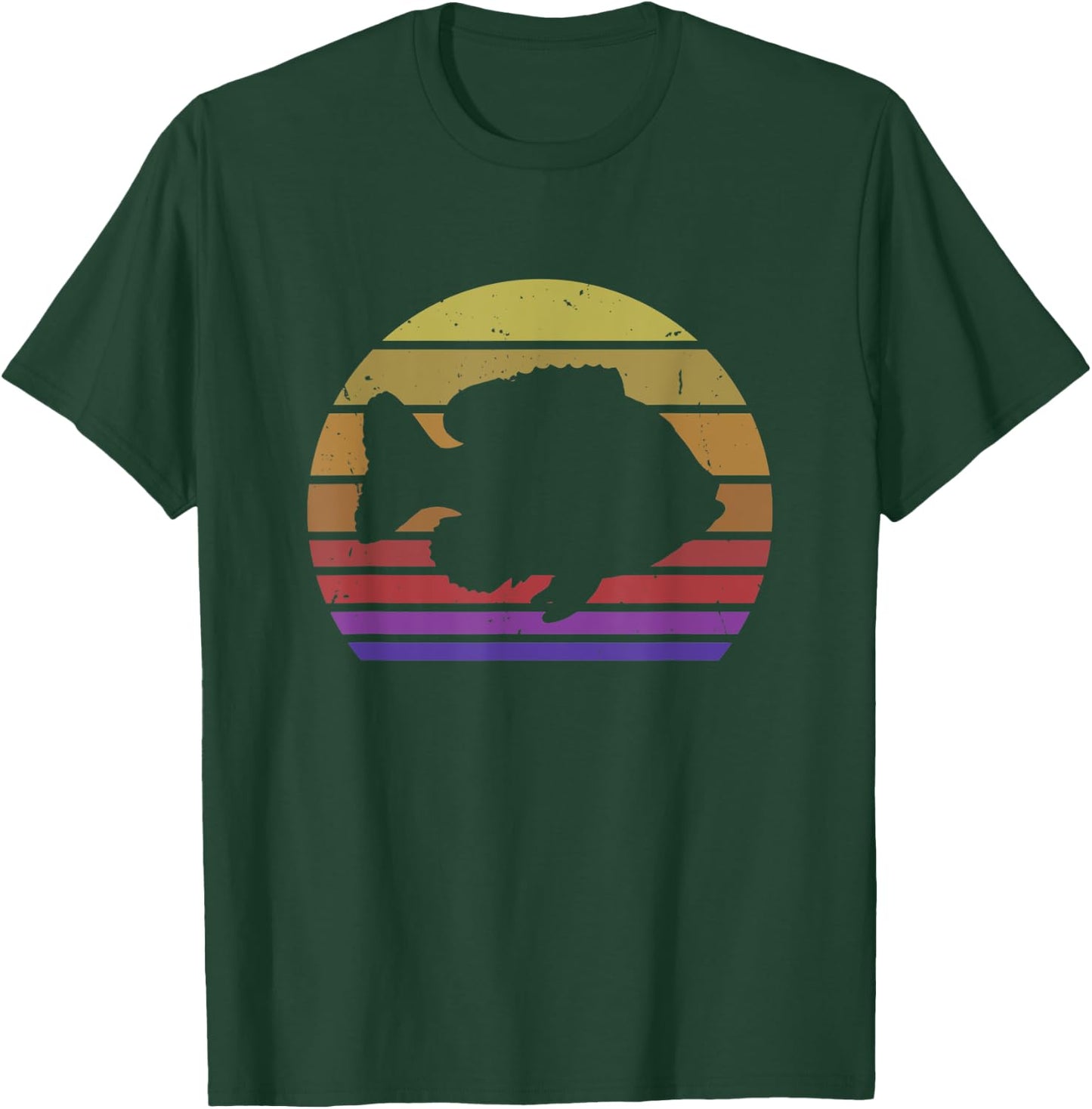 Retro Bluegill Fishing | Fishing T-Shirt - T-Shirt | Forest