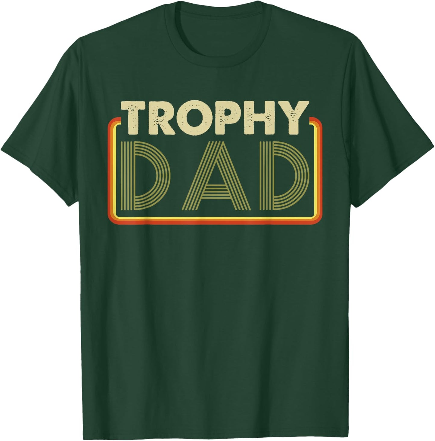 Husband | Best Father - Vintage Funny Trophy Dad T-Shirt - T-Shirt | Forest