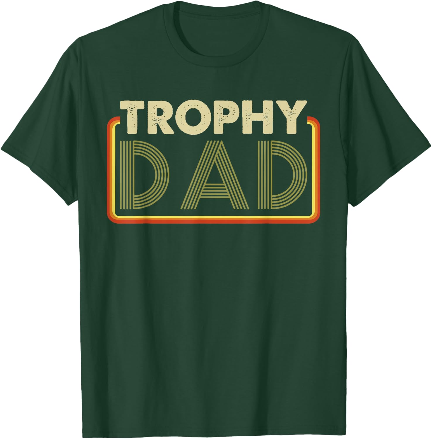 Husband | Best Father - Vintage Funny Trophy Dad T-Shirt - T-Shirt | Forest