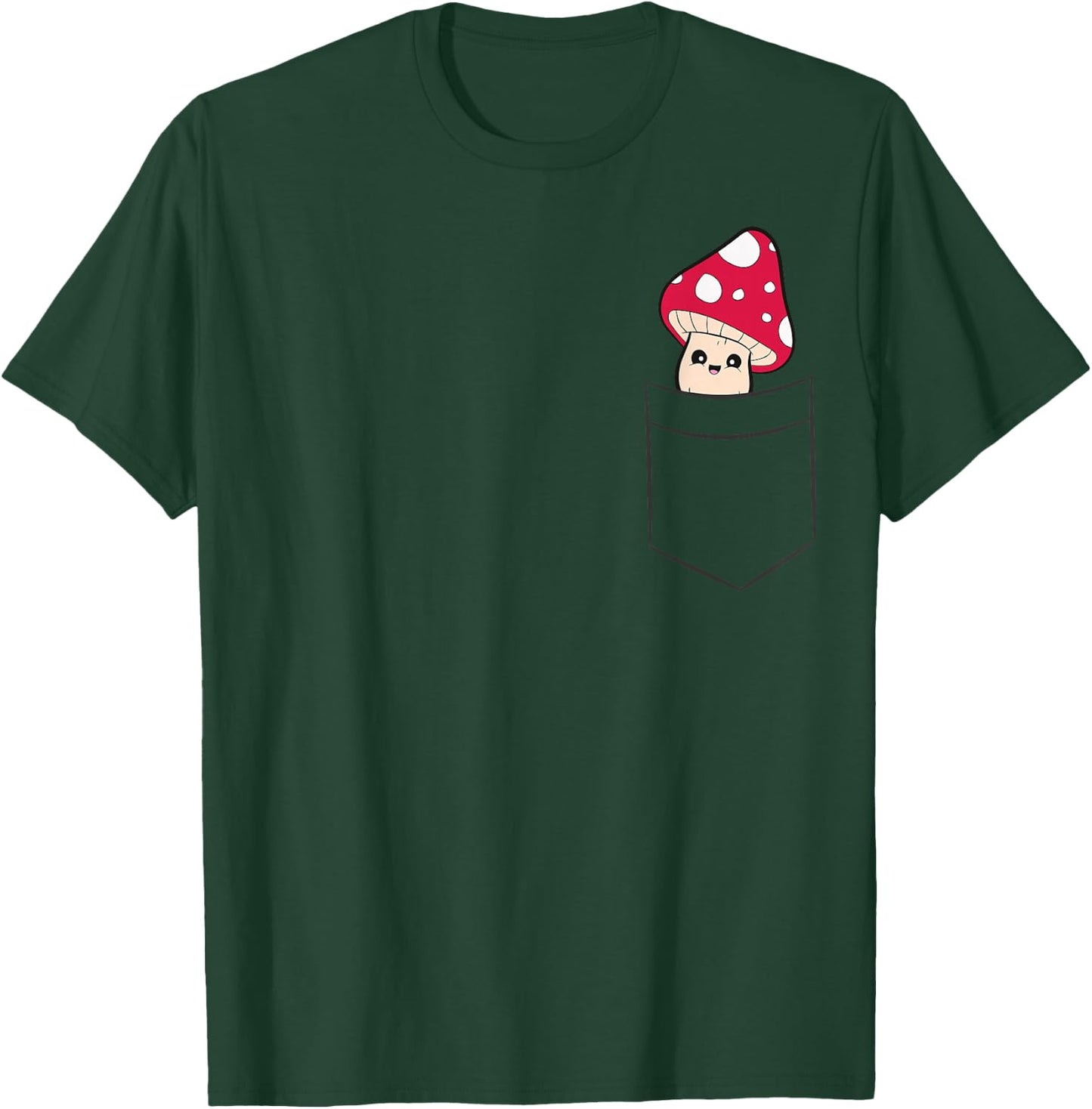 Mushroom in The Pocket Mycology Pocket Mushroom Small T-Shirt - T-Shirt | Forest
