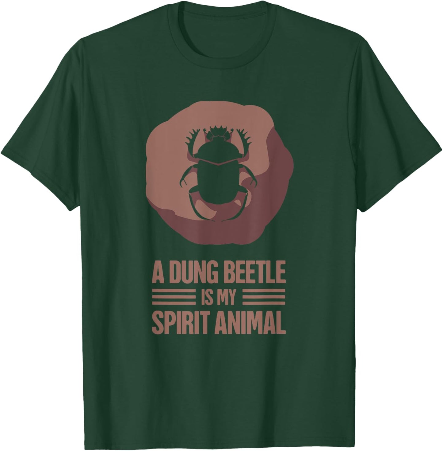 Dung Beetle & Insect Entomologist Gift - Beetle T-Shirt - T-Shirt | Forest