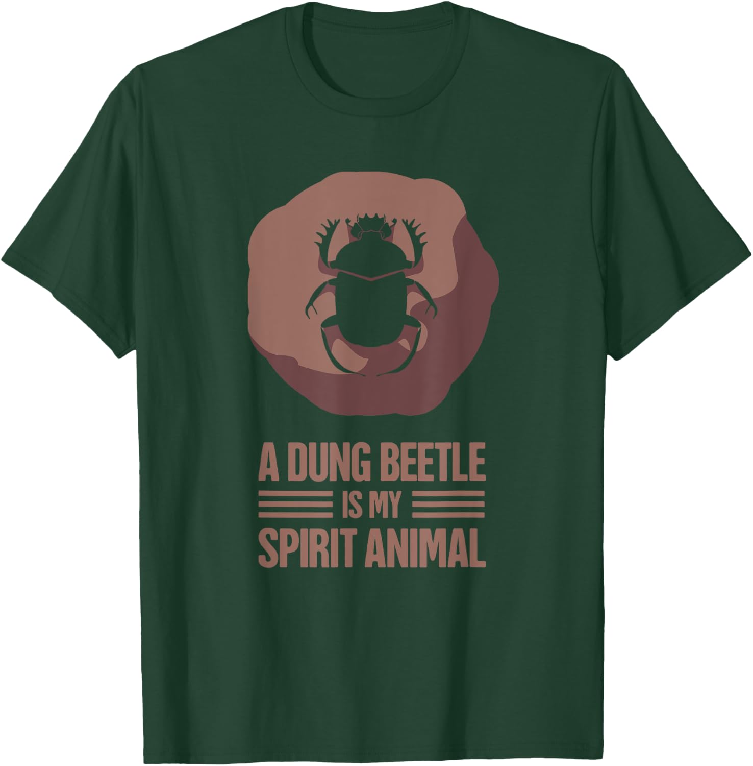Dung Beetle & Insect Entomologist Gift - Beetle T-Shirt - T-Shirt | Forest