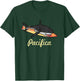Pacifica California Beach Souvenir Graphic Surf T Gifts Women Kids T-Shirt - T-Shirt | Forest