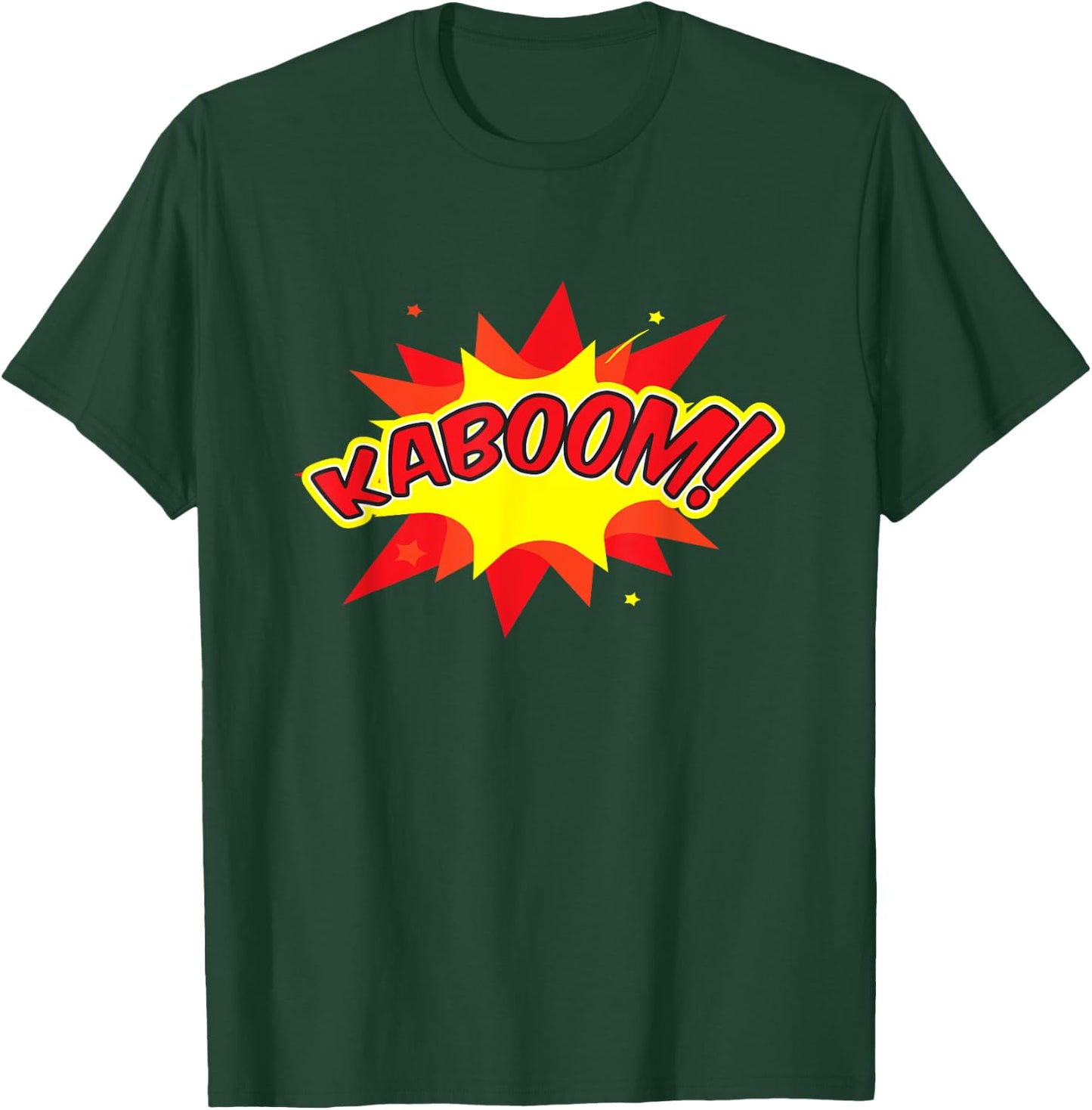 KABOOM Pop Art Comic Book Speech Bubbles Street Graffiti Art T-Shirt - T-Shirt | Forest