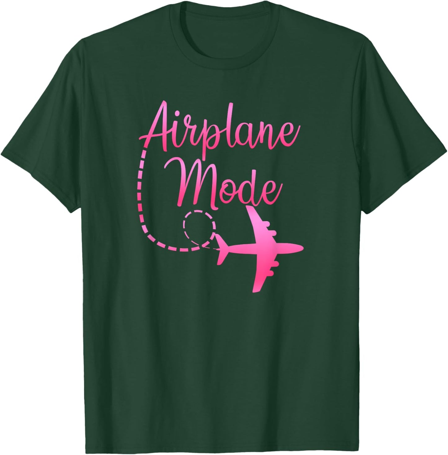 Airplane Mode Traveling Vacation For Girls & T-Shirt - T-Shirt | Forest