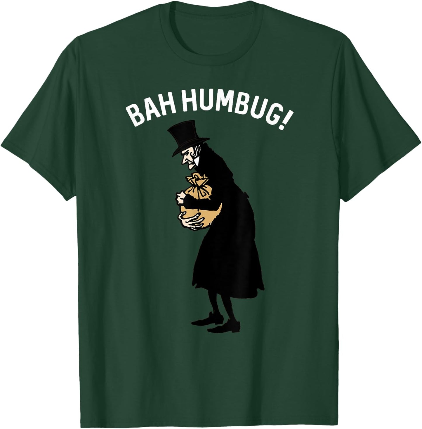Fun Scrooge Bah Humbug Shirt Art Vintage Christmas Carol T-Shirt - T-Shirt | Forest