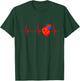 Cardiology Anatomy Heart Cardiologist Rhythm ECG Pulse Doctor T-Shirt - T-Shirt | Forest
