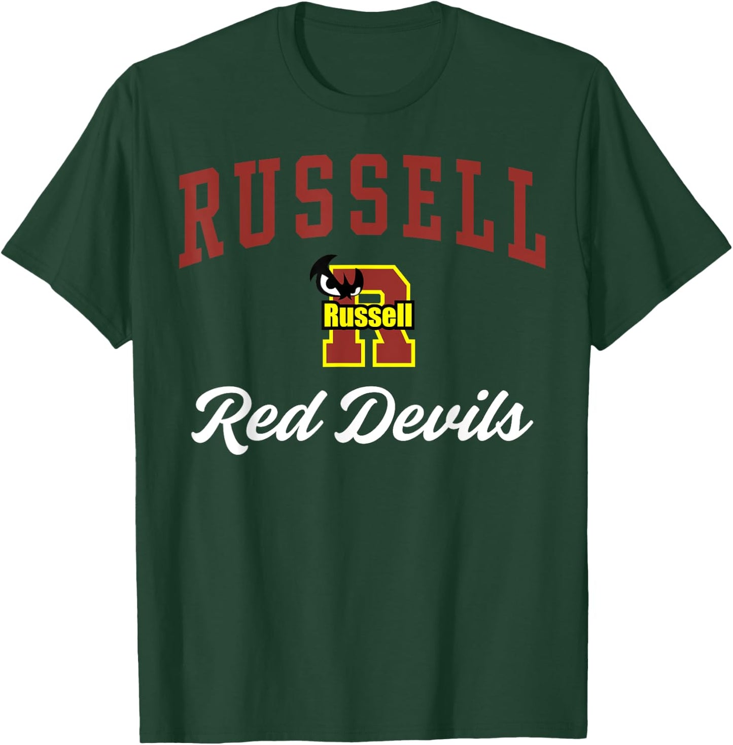Russell High School Red Devils C3 T-Shirt - T-Shirt | Forest