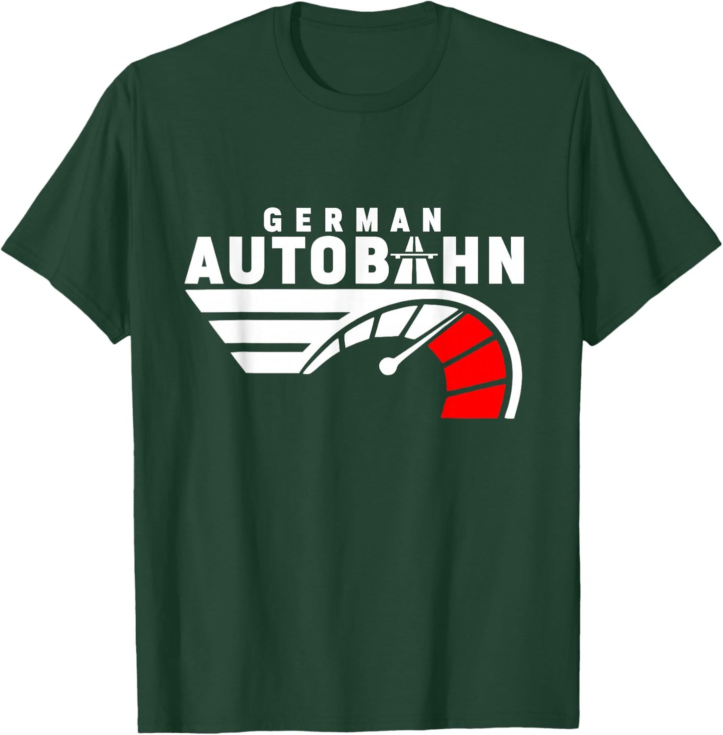 German Autobahn Highway No Speed Limit Racing T-Shirt - T-Shirt | Forest