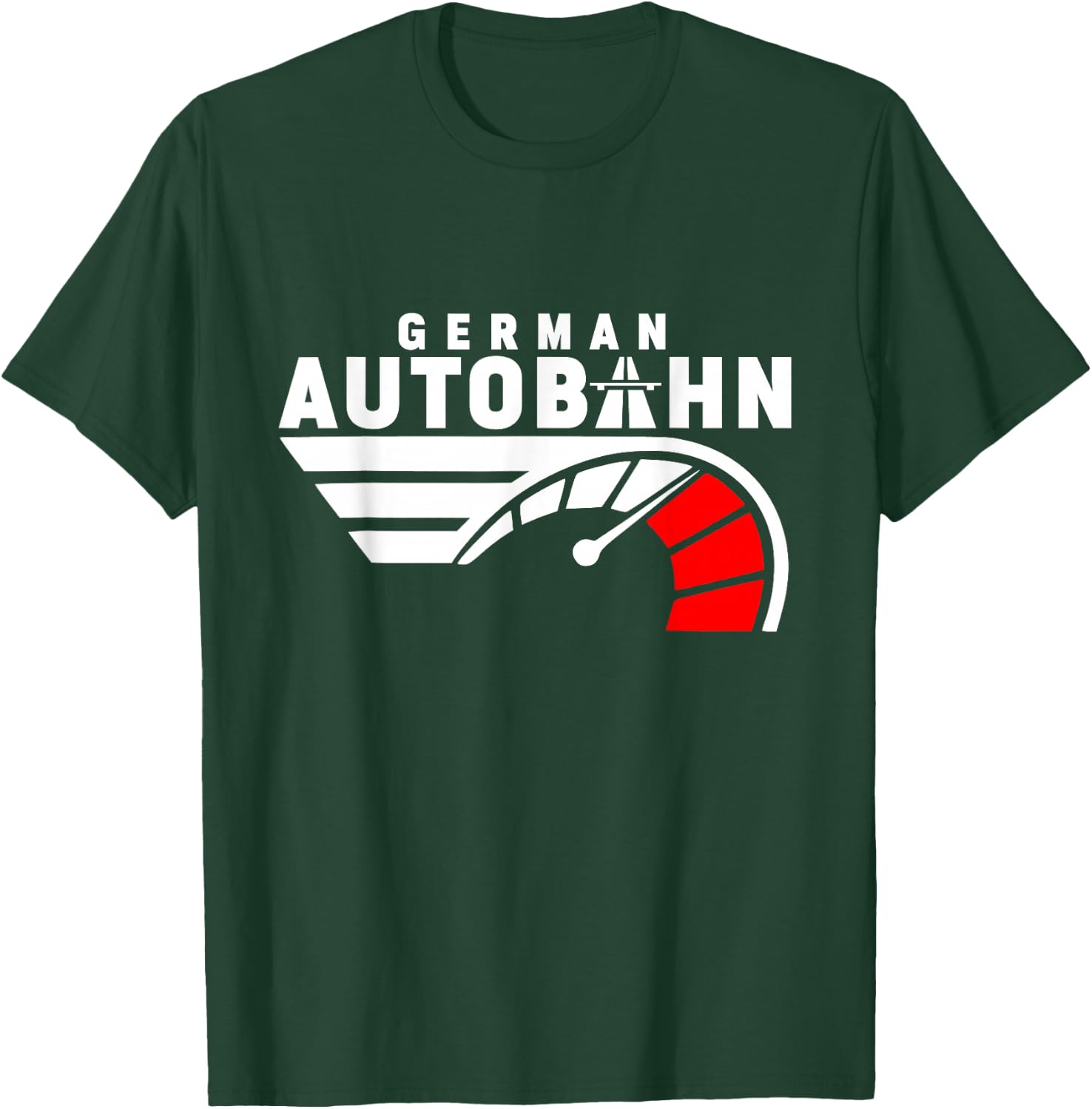 German Autobahn Highway No Speed Limit Racing T-Shirt - T-Shirt | Forest