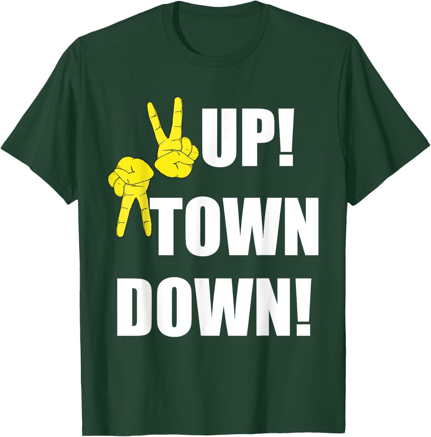 Peace Up A-Town Down T-Shirt - T-Shirt | Forest