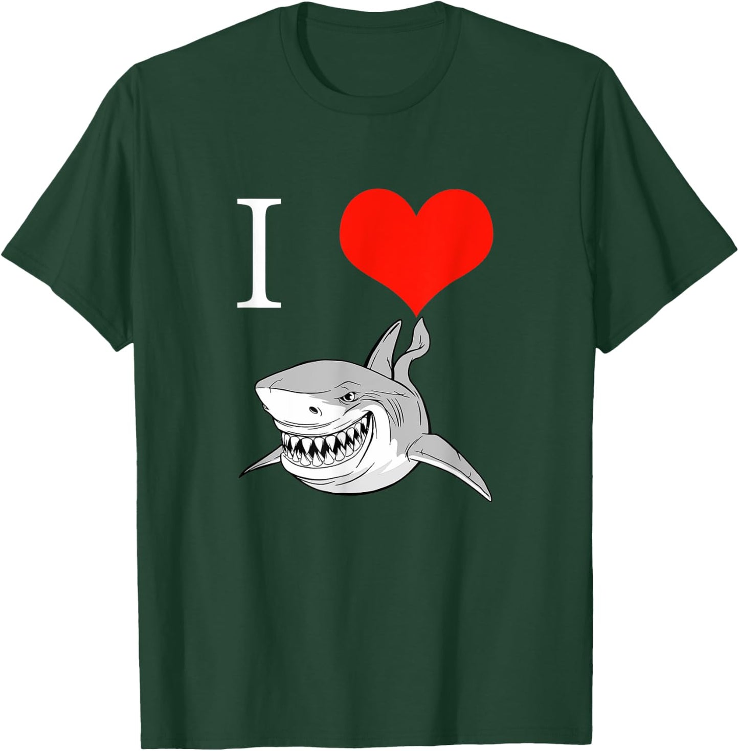 I Love Sharks T-Shirt - T-Shirt | Forest